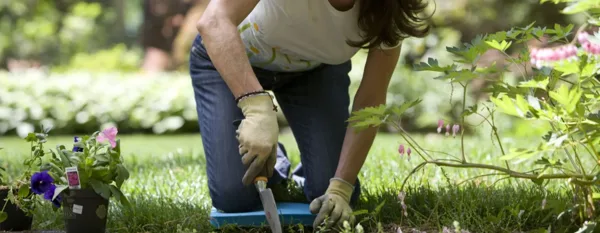 woman gardening on her free time