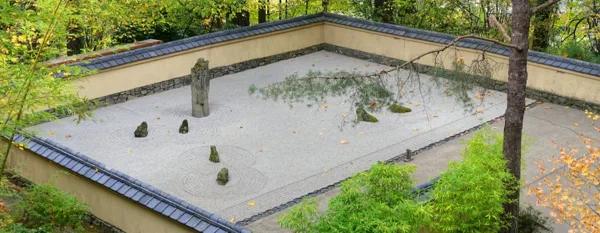 low maintenance rocky zen garden