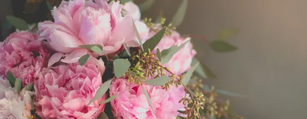 pink peonies