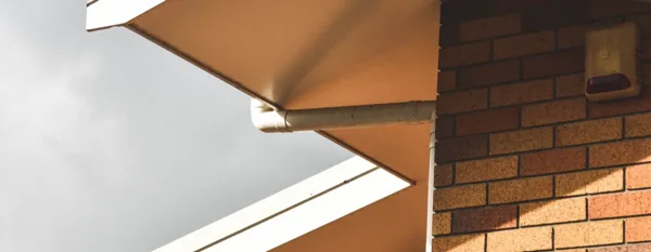 rain gutter of a house