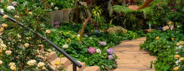 dreamy secret flower garden