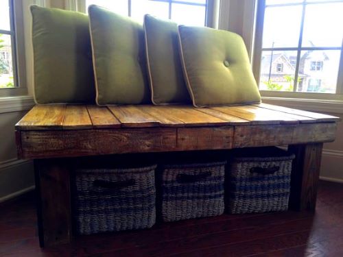 Wooden Bench Seat Indoor