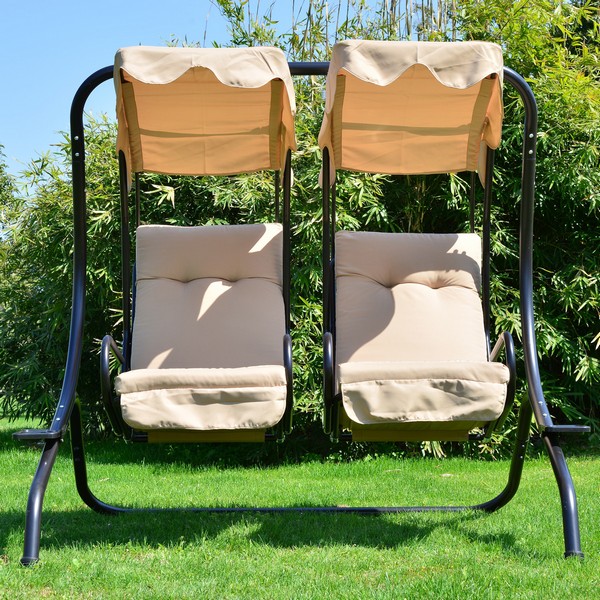 Outsunny Outdoor 2 Seater Garden Swing