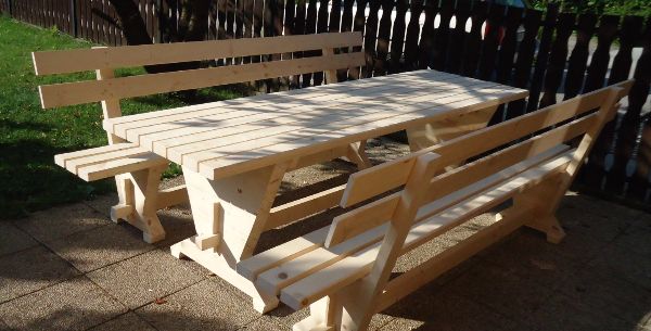 Picnic Table And Bench