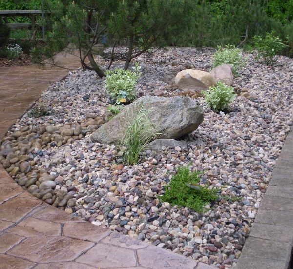 landscaped rock garden