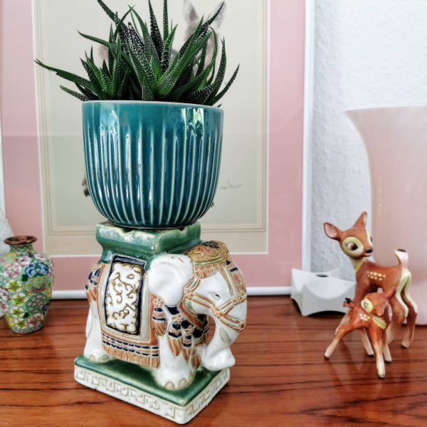 ceramic elephant plant stand