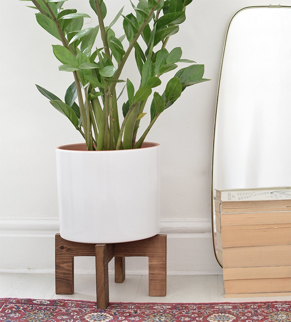 rustic plant stand