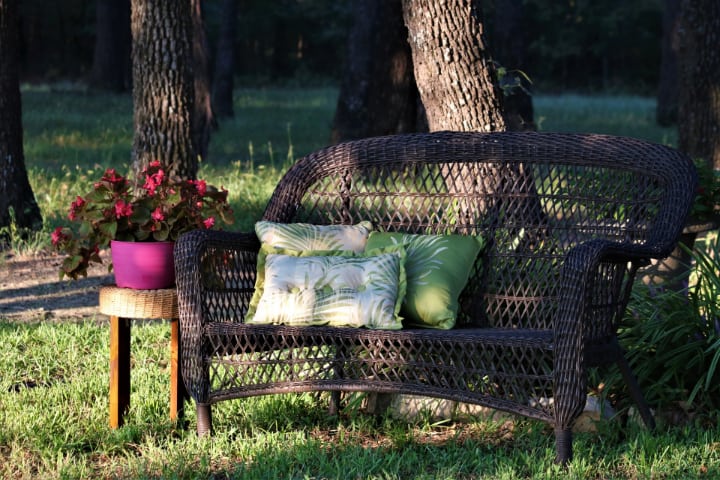 clean outdoor rattan furniture