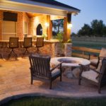 covered outdoor kitchen