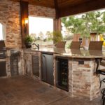 elegant outdoor kitchen