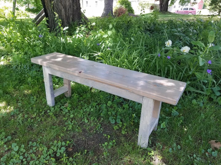 garden wooden bench