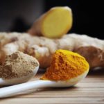 ginger powder cooking ingredients fragrant turmeric ground spoons tumblr wallpaper