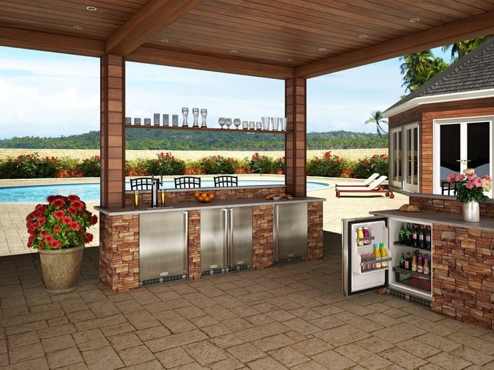 Cocina exterior al aire libre