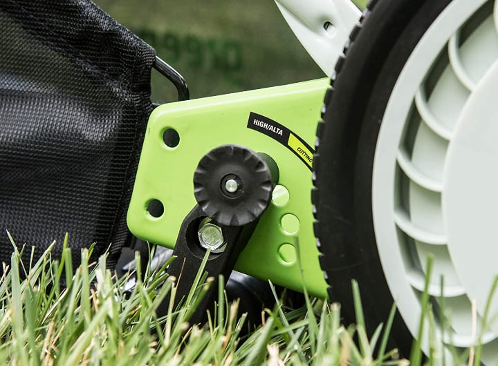 adjustable height in push mowers