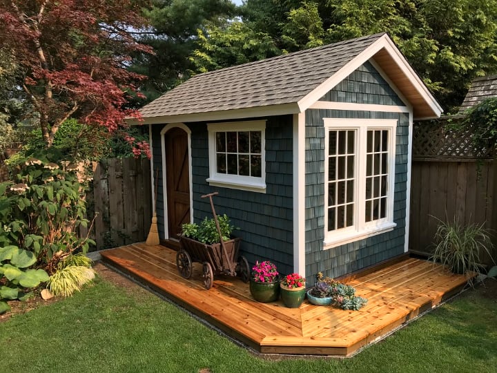 backyard garden shed