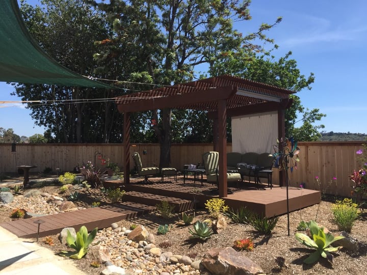 backyard pergola