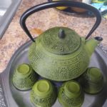 cast iron tea set