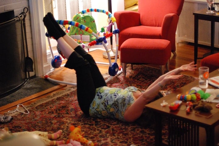 exercising at home