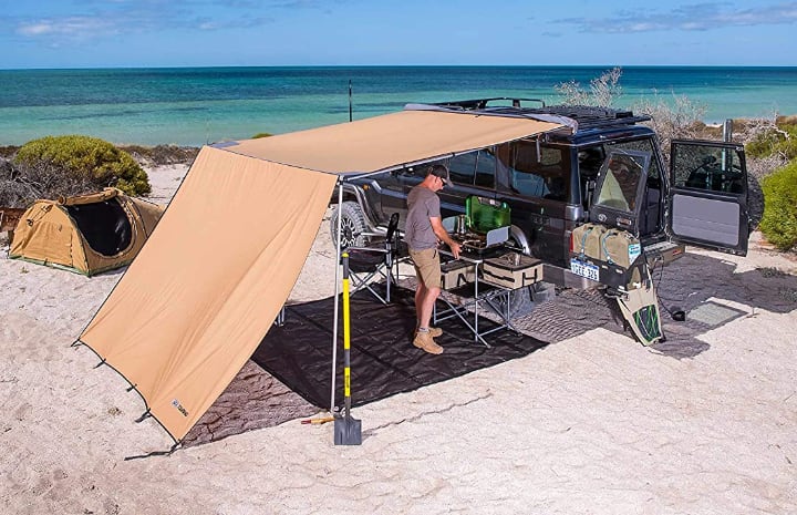 high wall trailer tent