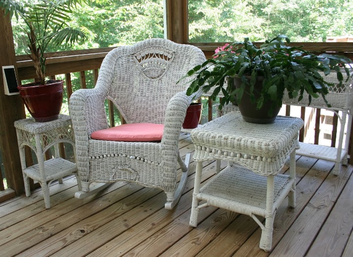 wicker garden furniture