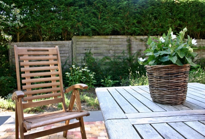 wooden garden furniture