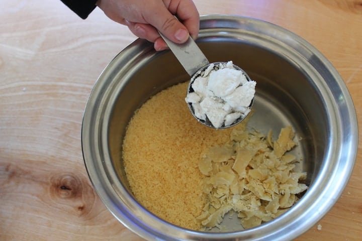 homemade deodorant with coconut oil and shea butter brown arrowroot powder