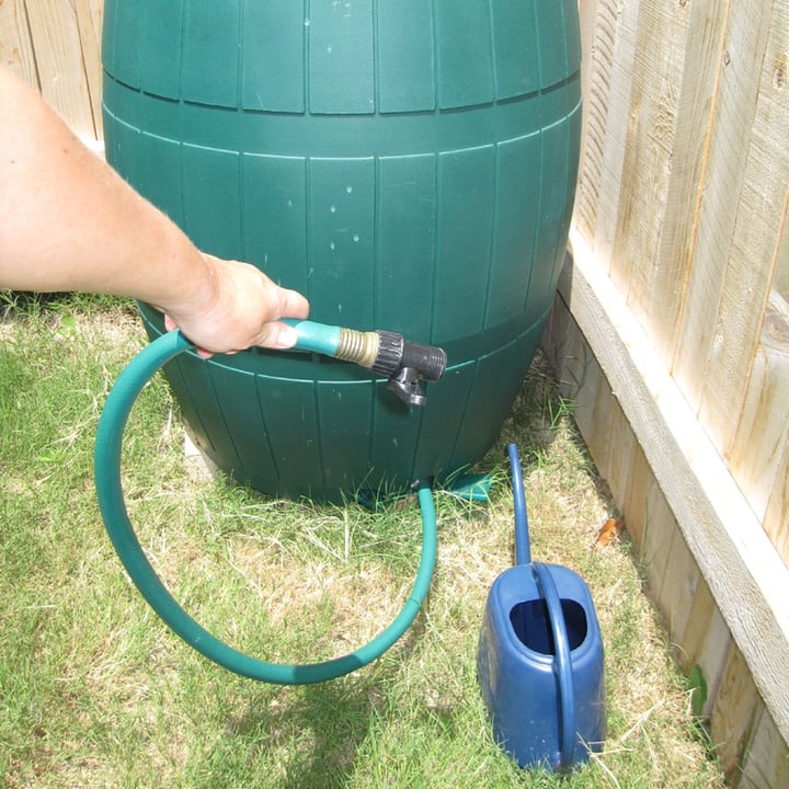 using rain water in the garden