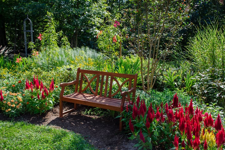 garden bench for small space