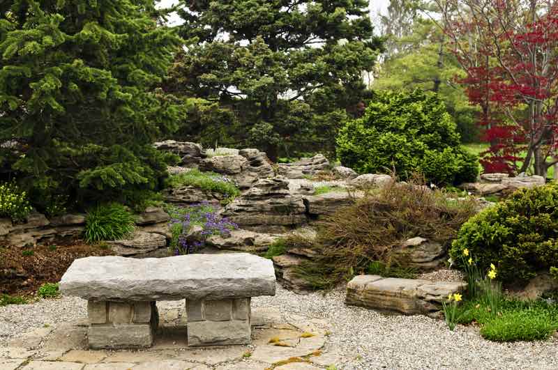 japanese garden bench