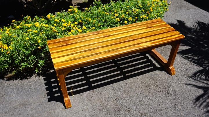 small garden bench