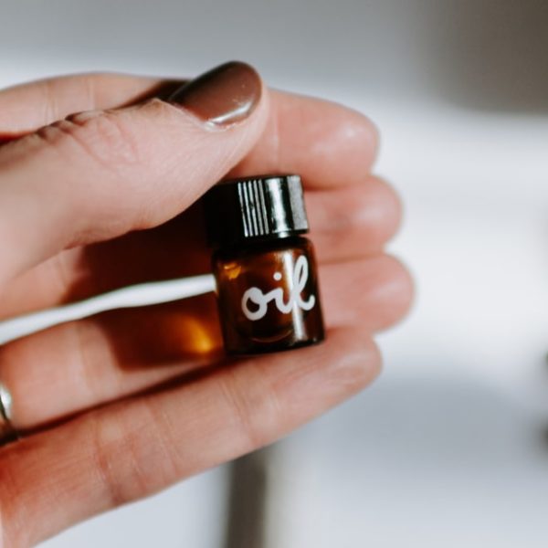 vitamin e oil in a mini bottle
