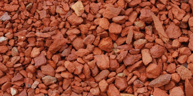 brick chips rocks for garden