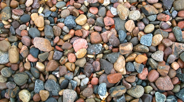 Decorative rock is a clean, versatile and inexpensive way to