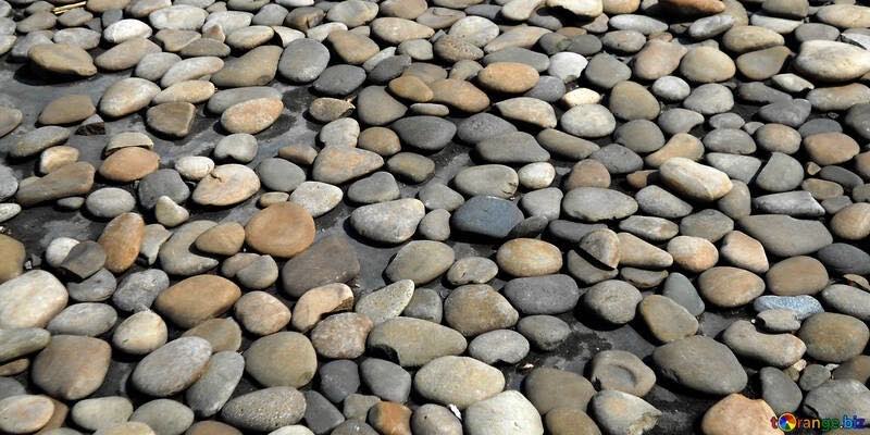 river rocks garden landscape