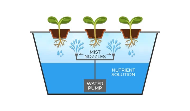 low pressure aeroponics