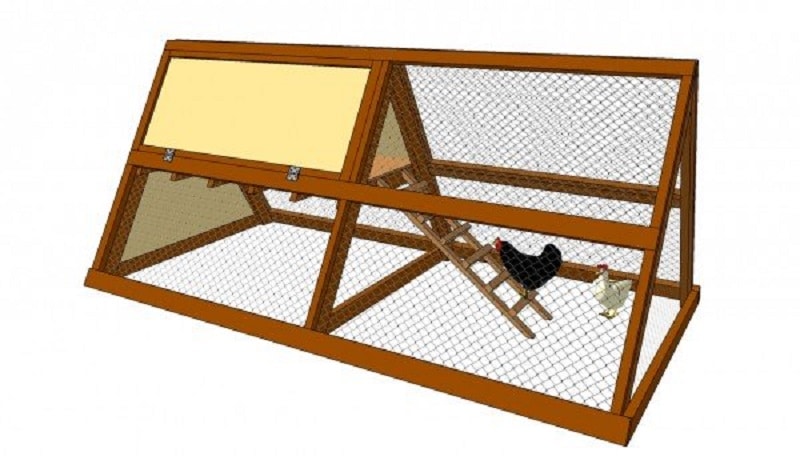 a frame chicken coop