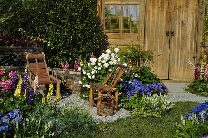 beautiful backyard garden