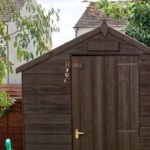 outdoor wooden garden storage