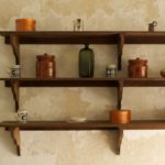 wood shelves