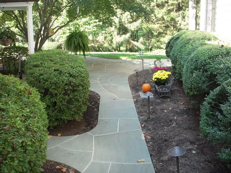 backyard landscaping rock path