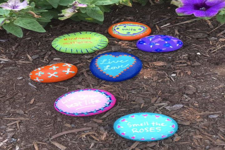 garden rocks with sayings