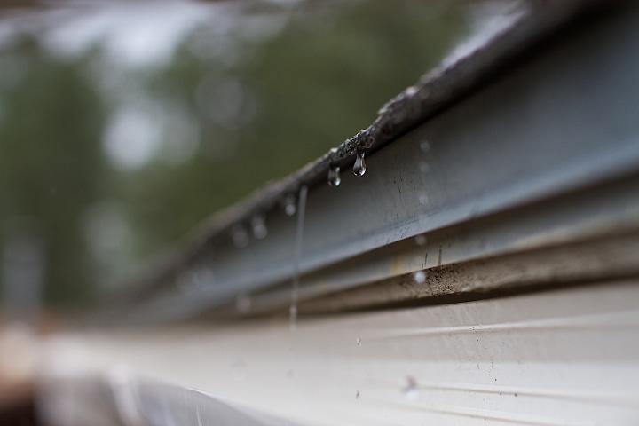 rainwater harvesting through gutter