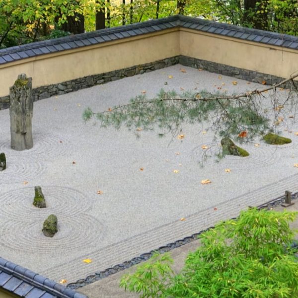 low maintenance rocky zen garden