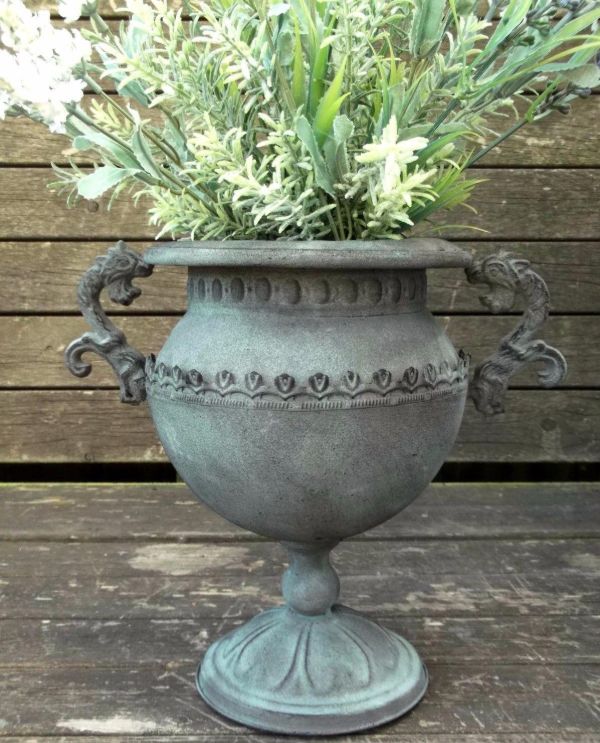 Antique Victorian Style Tiered Cast Iron Garden Plant Stand