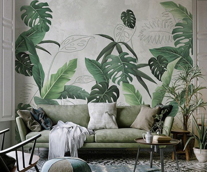 plant wall mural