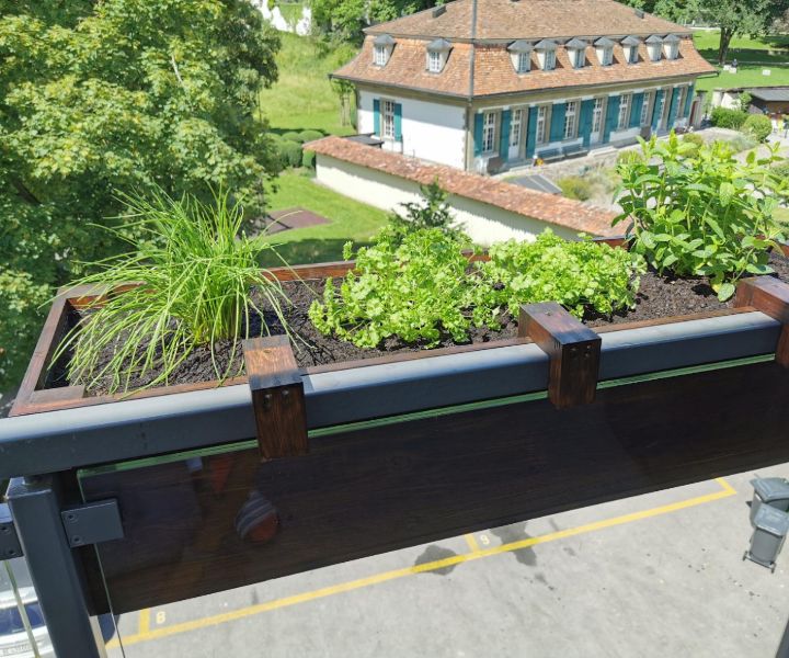 balcón cama de jardín - Excelentes ideas para jardines en balcón