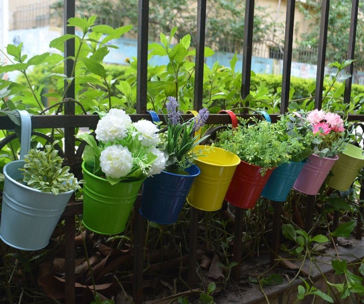 balcony garden pots