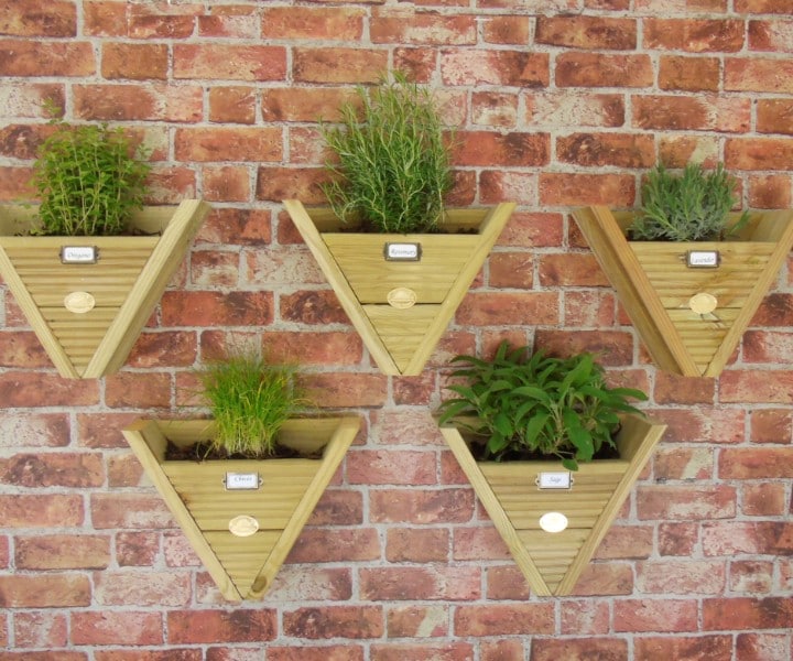 herb pots hanging