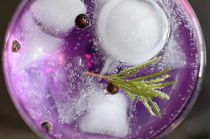 lavender gin tonic