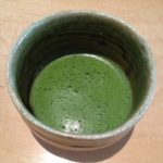 a cup of matcha